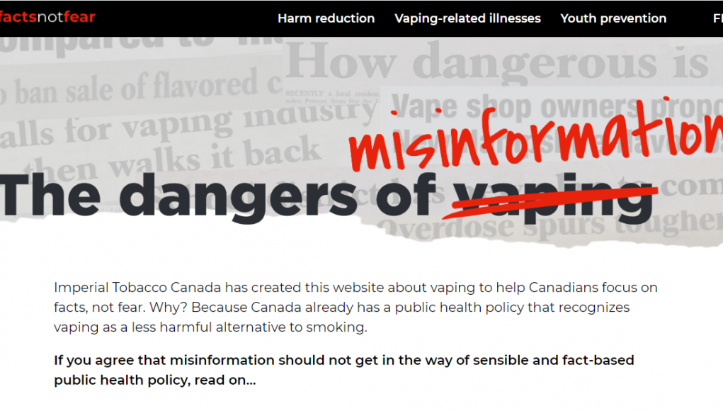 Health Canada Investigates an Imperial Tobacco E-Cigarette Ad Campaign