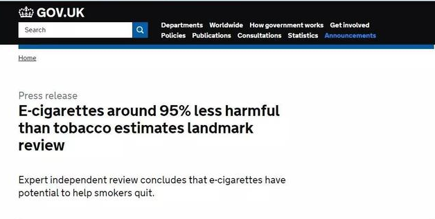 E-cigarettes do not have the same secondhand smoke harms as traditional cigarettes
